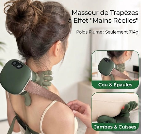 Masseur Trapèze Shiatsu 4D - Massage Nuque et Épaules